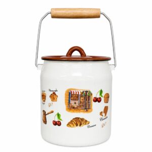 American Coffee Extra-Thick Enamel Milk Pail, 3 L
