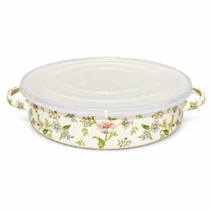 Fragrant Flowers enamel baking pan, 28 cm