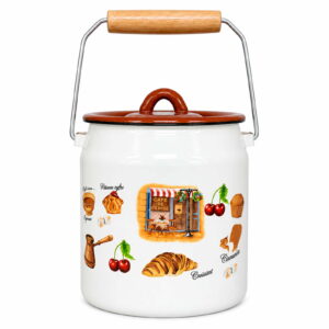 American Coffee enamel milk pail, 3 L
